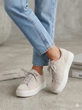 Vagabond Jessie Suede Platform Sneakers size 8.5